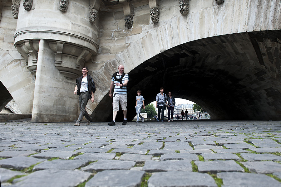 Walking Along Seine River, Paris 2013