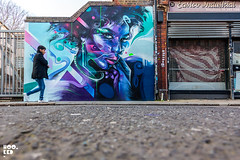 Mr Cen Mural On Fashion Street, London.