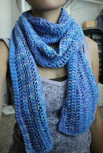 One row lace scarf