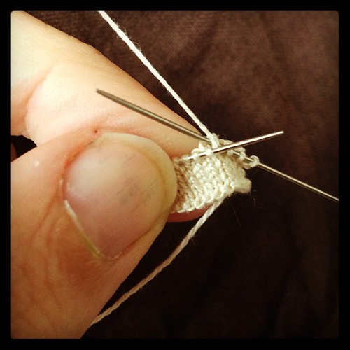 0.75mm knitting needles are really, really tiny.