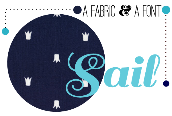 Fabric Paper Glue | Sail + Sarah Jane Let's Pretend When I Am King Navy
