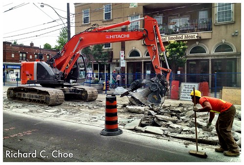 Construction on Kingston Road 1 (2013, 6.27) by rchoephoto