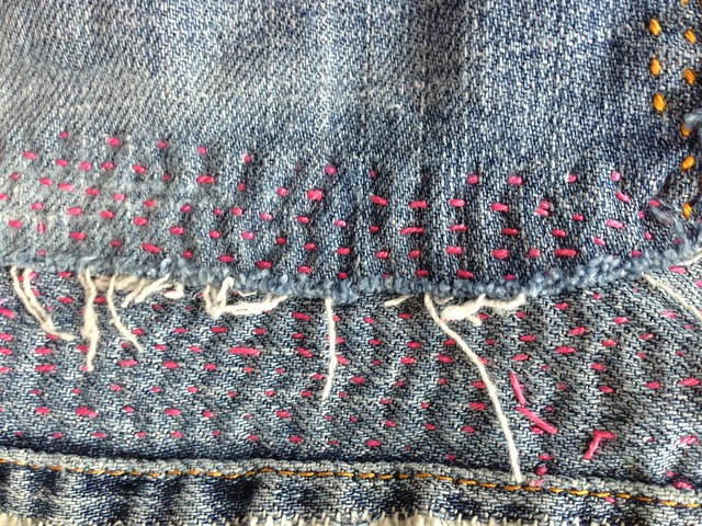Jeans Skirt Stitches 5
