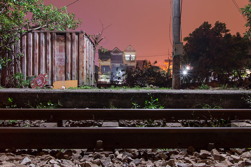 Rail at night by kewl