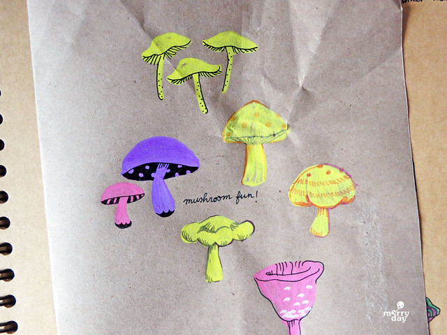 mushroom sketch