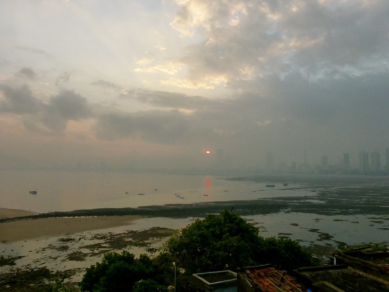 Worli Fort - sunrise across Mahim bay