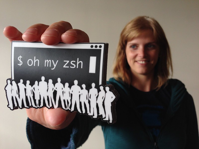 Oh My Zsh stickers in the shop!