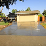 Salt Finish Driveway With Light Grey Color In West Sacramento