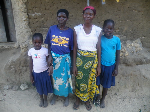 Neema with her mother & two younger sisters
