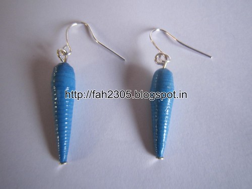 Handmade Jewelry - Paper Beads Earrings (1) by fah2305