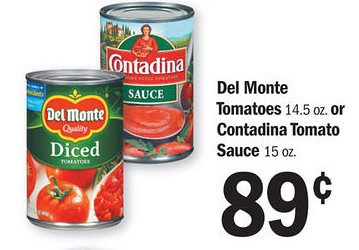 Del Monte Canned Tomatoes 0 64 Can At Meijer With Printable Coupon The Shopper S Apprentice