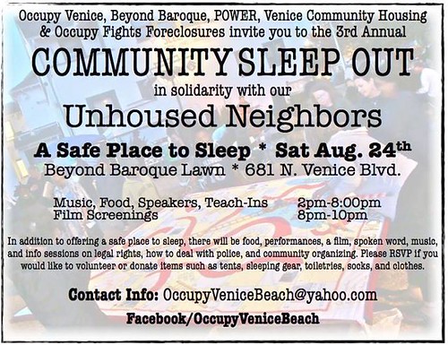 Occupy Venice Community Sleep Out