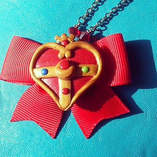 For my birthday, my friend Sean anything I wanted from the con, and I picked this super cute locket!! #sailormoon #afest