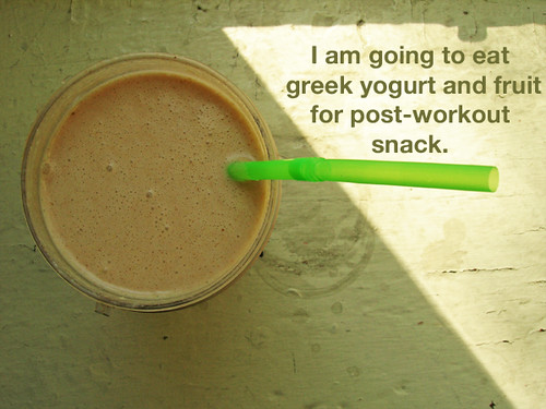 i am going to eat greek yogurt and fruit for post-workout snack