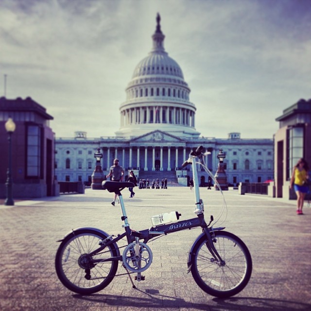 The solution to all our problems - a foldy bike! #bikedc