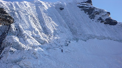 Ściana lodowa na Island Peak 6189m