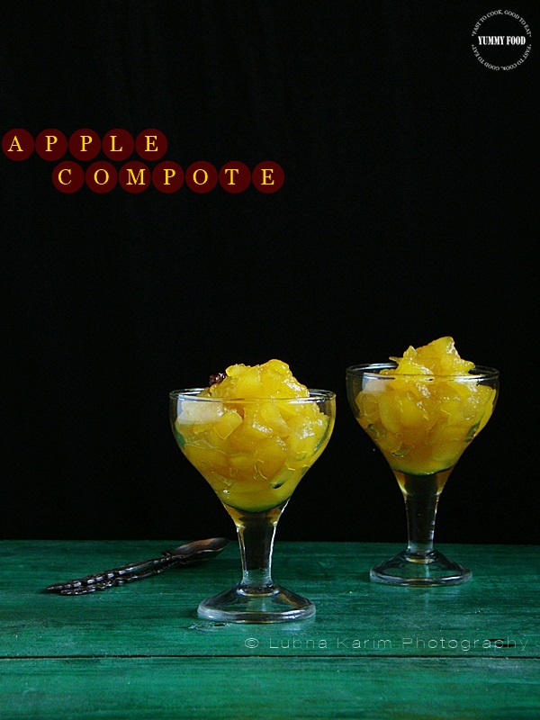 apple compote with apple flavoured muesli