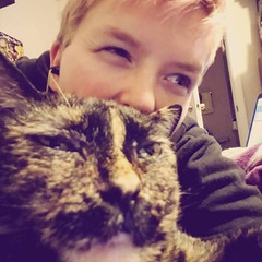 Tried to take a selfie with my cat, but she kept making faces…... - The Caturday