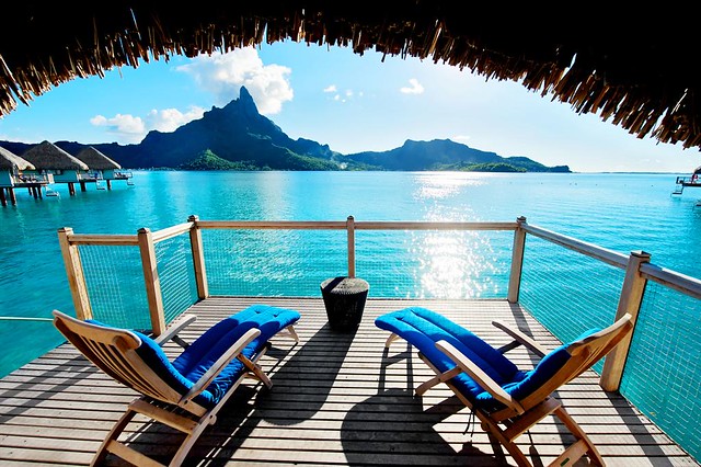 Le Meridien Bora Bora—Premium Over water Bungalow - Terrace