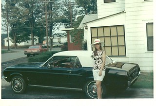 Mom with Ford
Mustang Convertible, 1967