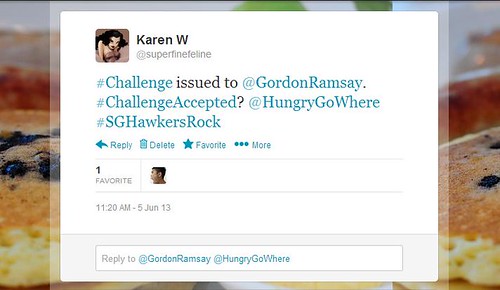SFF's Twitter Challenge to Gordon Ramsay