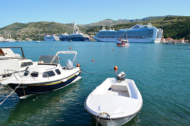 Cruise Ships in Lapad, Dubrovnik, Croatia