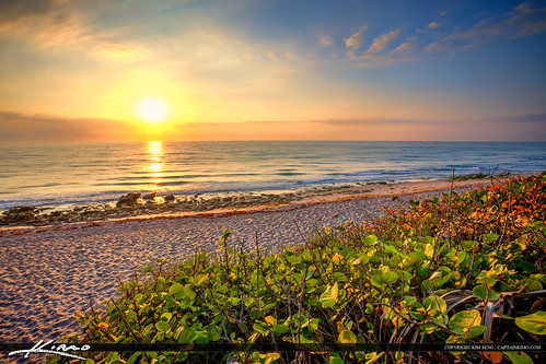 East Coast Beach Sunrise Carlin Park Jupiter Florida by Captain Kimo