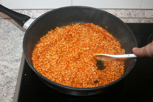 38 - Rühren & Reis quellen lassen / Stir & let rice soak