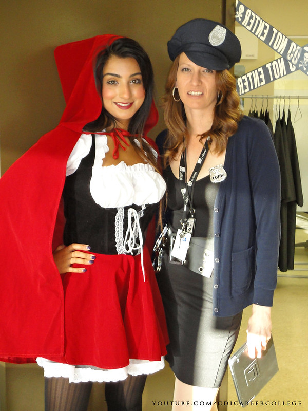CDI College Calgary South Campus Students on the Halloween Day - Snow White and Police Woman