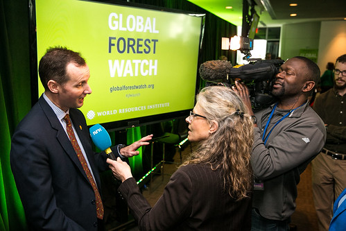 「全球森林觀察」（Global Forest Watch）網站上線發表會。（來源：World Resources Institute）