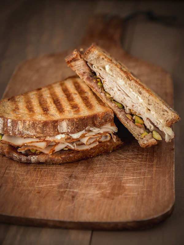 Turkey, Fig, Goat Cheese, & Pistachio Panini | Will Cook For Friends
