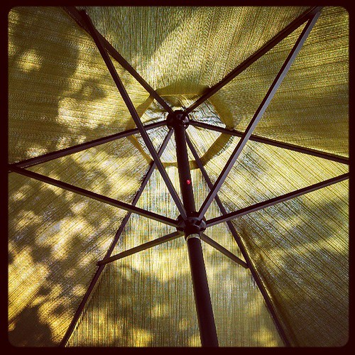 Patio Umbrella...my other current view #deck #umbrella