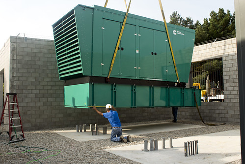 Generator Being Lowered