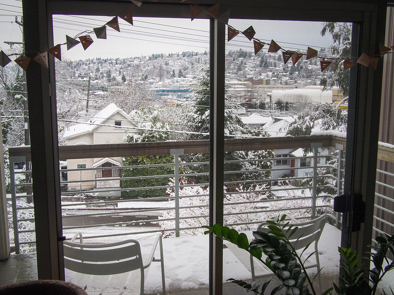 snow in Seattle