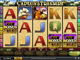 free Captain's Treasure Pro free spins feature