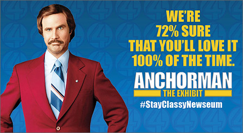Anchorman Exhibit at the Newseum by HolidayInnDC