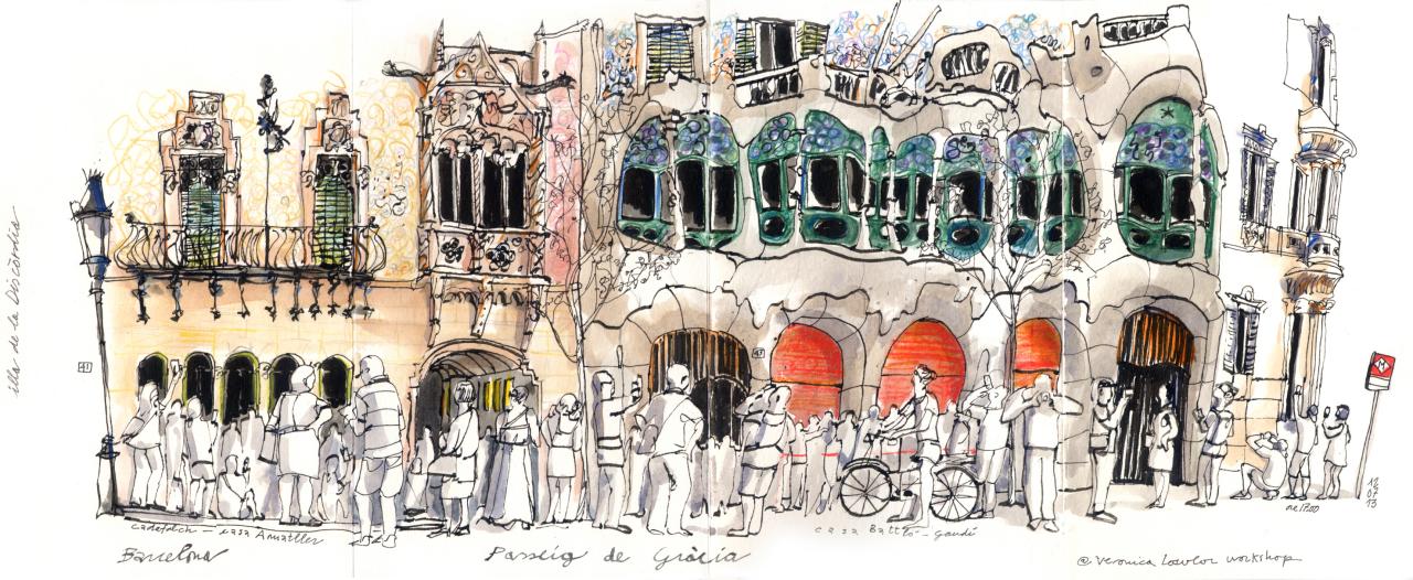 Fuga in Barcelona | Urban Sketchers