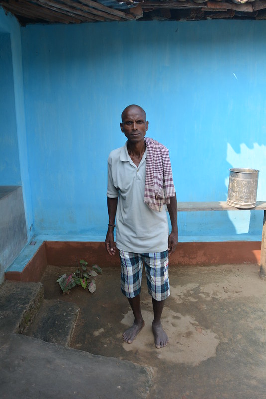 Ved Prasad was the first person from Amatikra who requested the JSS team to have a look at his village's health problems. He is suffering from Skeletal Fluorosis. 