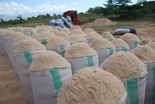 rice bran waiting to be used