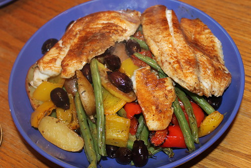 Roasted Tilapia With Vegetables