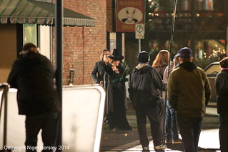Once Upon a Time night shoot, Steveston, Rebecca Mader, Robert Carlyle, Jan 23 2014 7