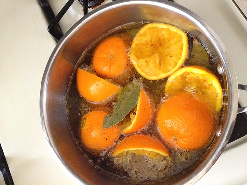 making confit oranges