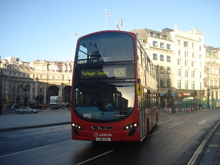 Arriva DW486 on Route N29, Trafalgar Square