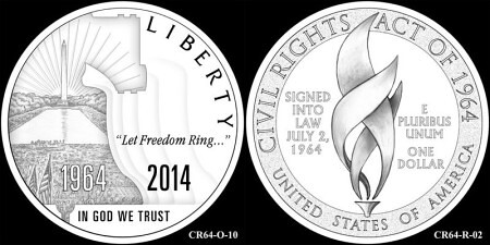 Civil Rights Act coin design