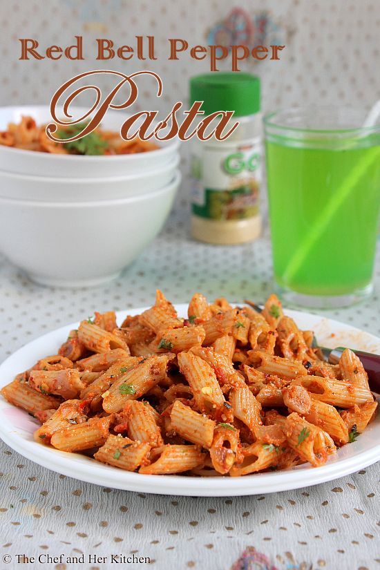 roasted red bell pepper pasta