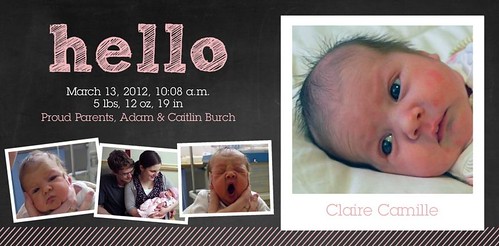 Claire's Birth Announcement