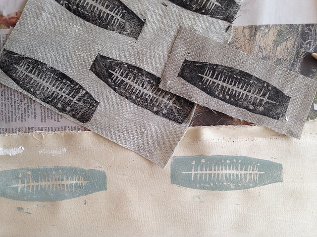 block printing on fabric : workshop at The Craft Sessions