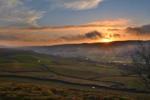 Sunset over Wharfedale