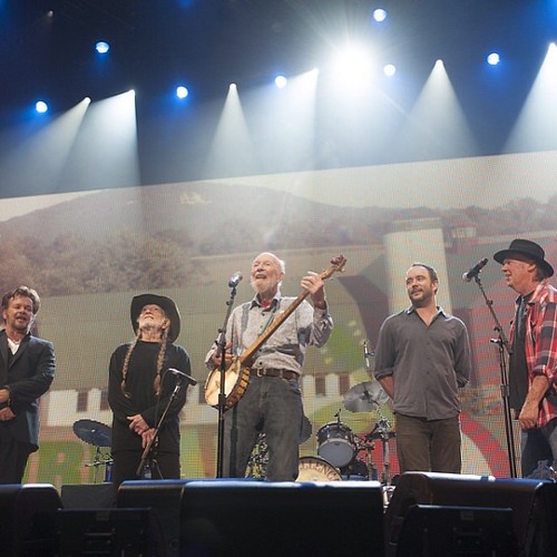 We are so blessed to have had Pete Seeger's presence on the Farm Aid 2013 stage. Rest in peace, Pete Seeger. Thank you for your tireless fight for peace, justice and the planet, and for your music.