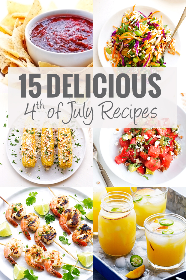 15 BEST 4th of July Recipes - QUICK + EASY so you can entertain in style! #4thofjuly #independenceday #partyrecipes #easyrecipes | Littlespicejar.com